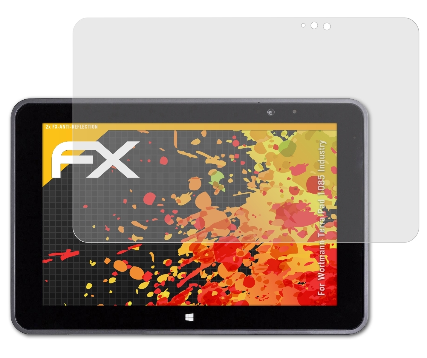 ATFOLIX 2x FX-Antireflex Displayschutz(für Wortmann 1085 Industry) Pad Terra