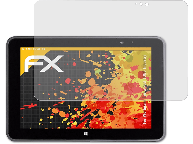 ATFOLIX 2x FX-Antireflex Displayschutz(für Wortmann 1085 Industry) Pad Terra