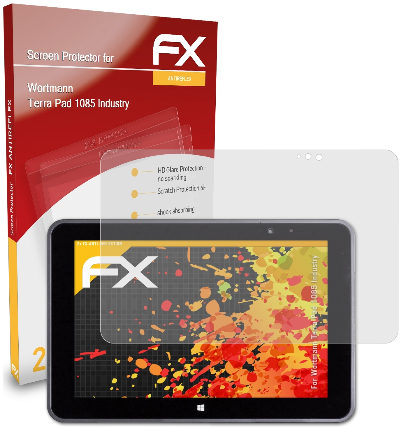 FX-Antireflex Wortmann 1085 Pad ATFOLIX Displayschutz(für Industry) Terra 2x