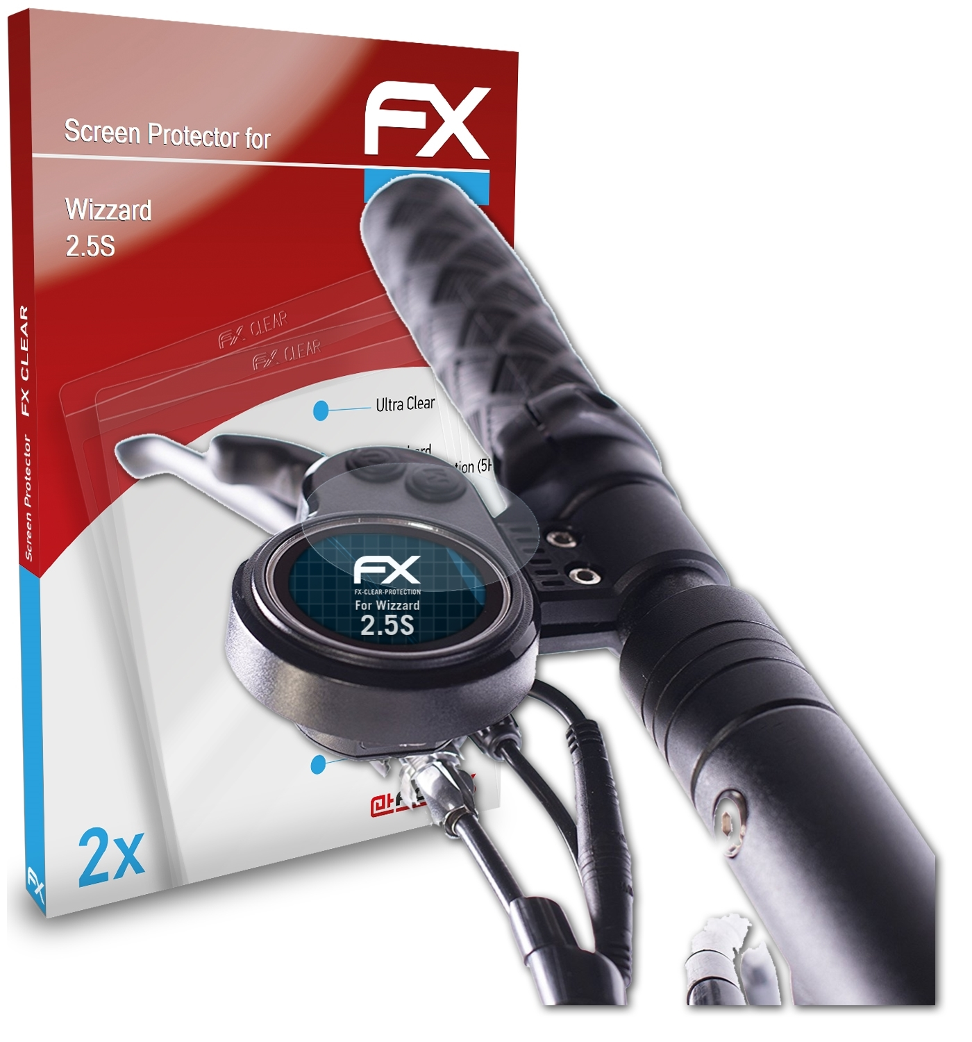 ATFOLIX 2x FX-Clear 2.5S) Wizzard Displayschutz(für