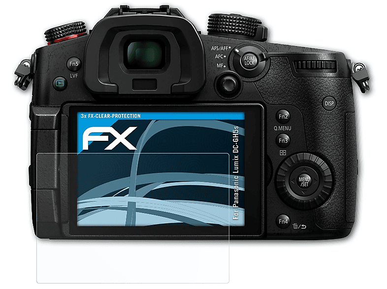 DC-GH5s) FX-Clear ATFOLIX Displayschutz(für 3x Panasonic Lumix