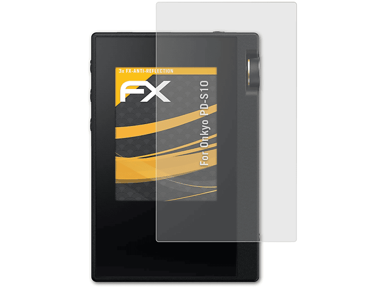FX-Antireflex Onkyo 3x ATFOLIX Displayschutz(für PD-S10)