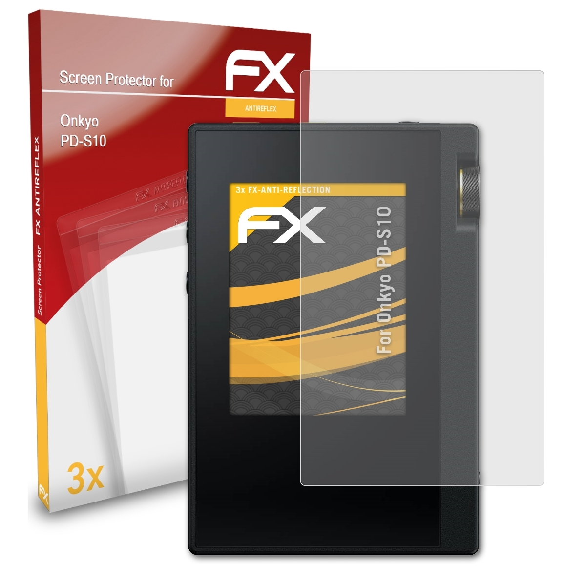 Onkyo Displayschutz(für PD-S10) ATFOLIX 3x FX-Antireflex