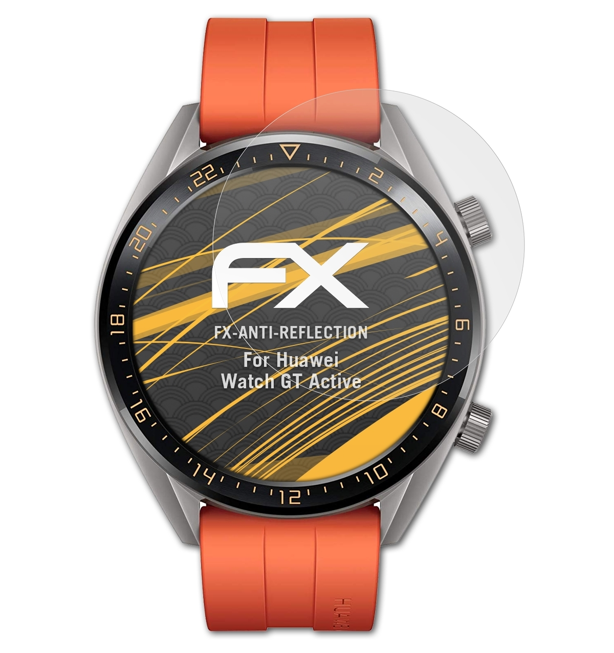 ATFOLIX 3x GT Huawei Watch Displayschutz(für FX-Antireflex Active)