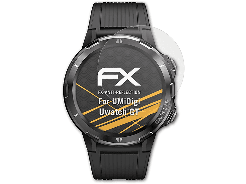 ATFOLIX 3x FX-Antireflex Uwatch GT) UMiDigi Displayschutz(für