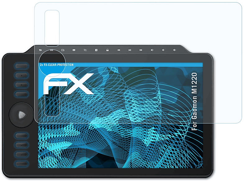 2x FX-Clear Gaomon Displayschutz(für M1220) ATFOLIX