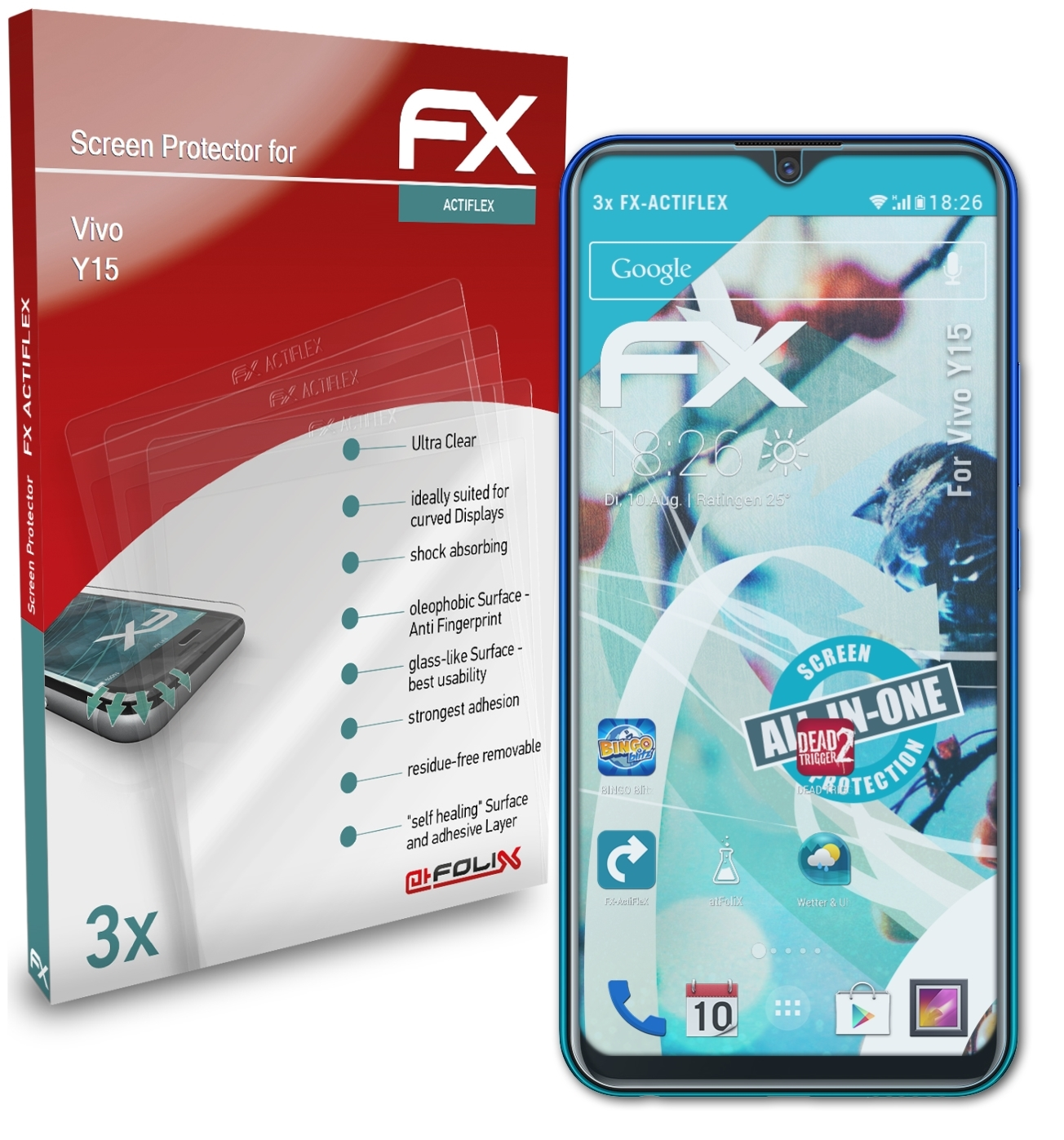 Displayschutz(für Vivo 3x Y15) FX-ActiFleX ATFOLIX