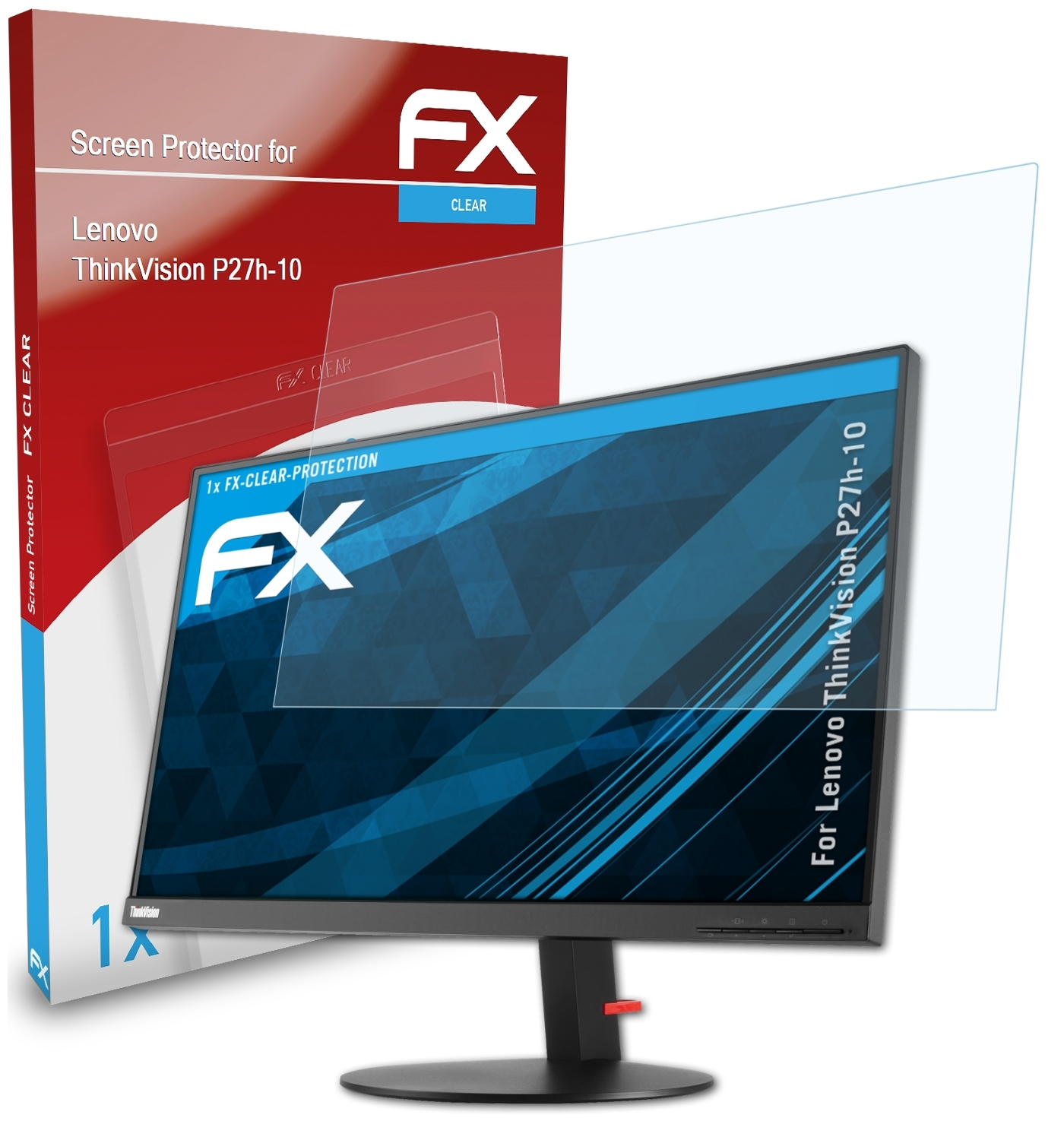 ATFOLIX FX-Clear ThinkVision Lenovo Displayschutz(für P27h-10)