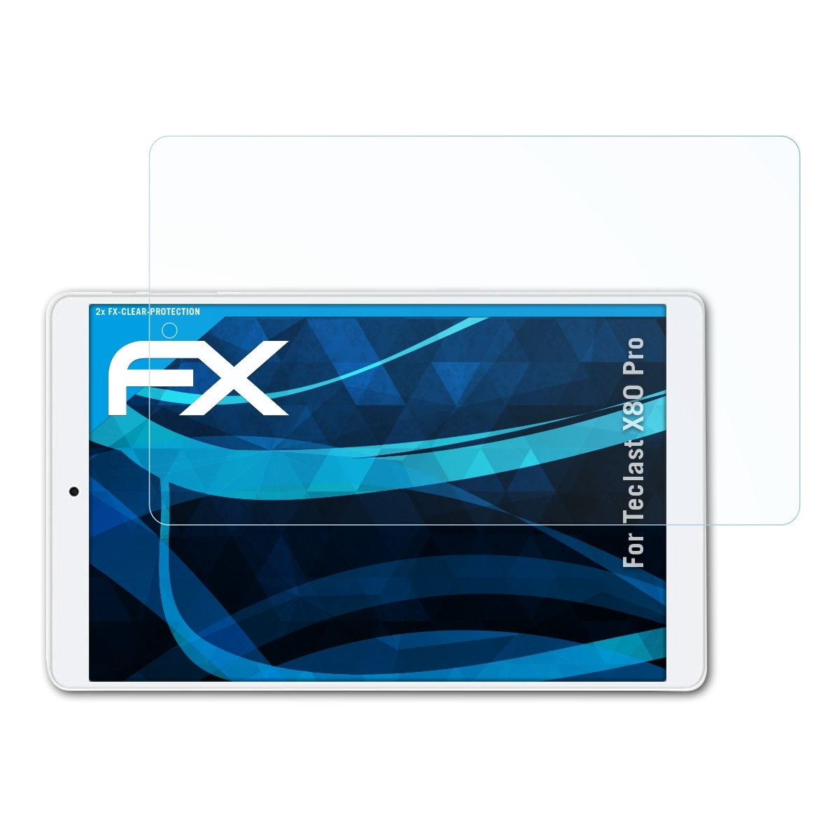 ATFOLIX X80 Teclast Displayschutz(für Pro) FX-Clear 2x