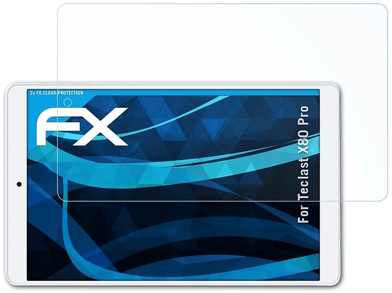 Displayschutz(für 2x Teclast X80 Pro) FX-Clear ATFOLIX