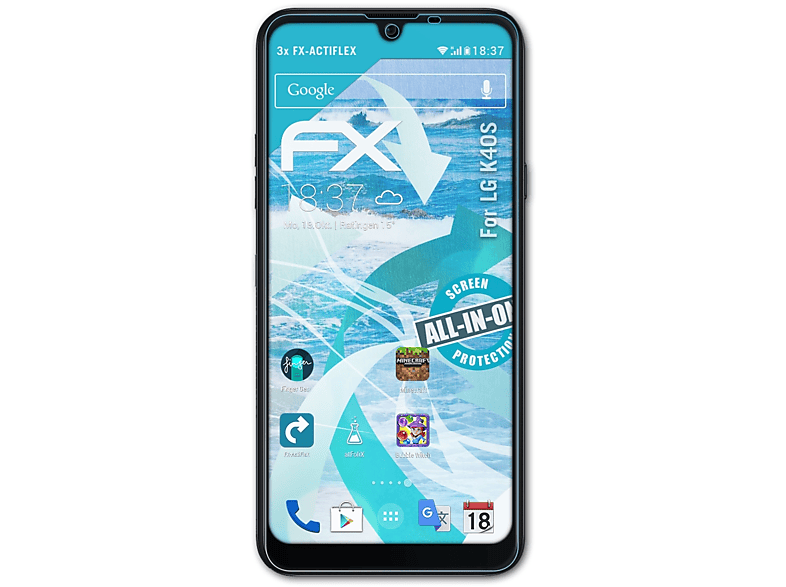 ATFOLIX 3x FX-ActiFleX Displayschutz(für LG K40S)