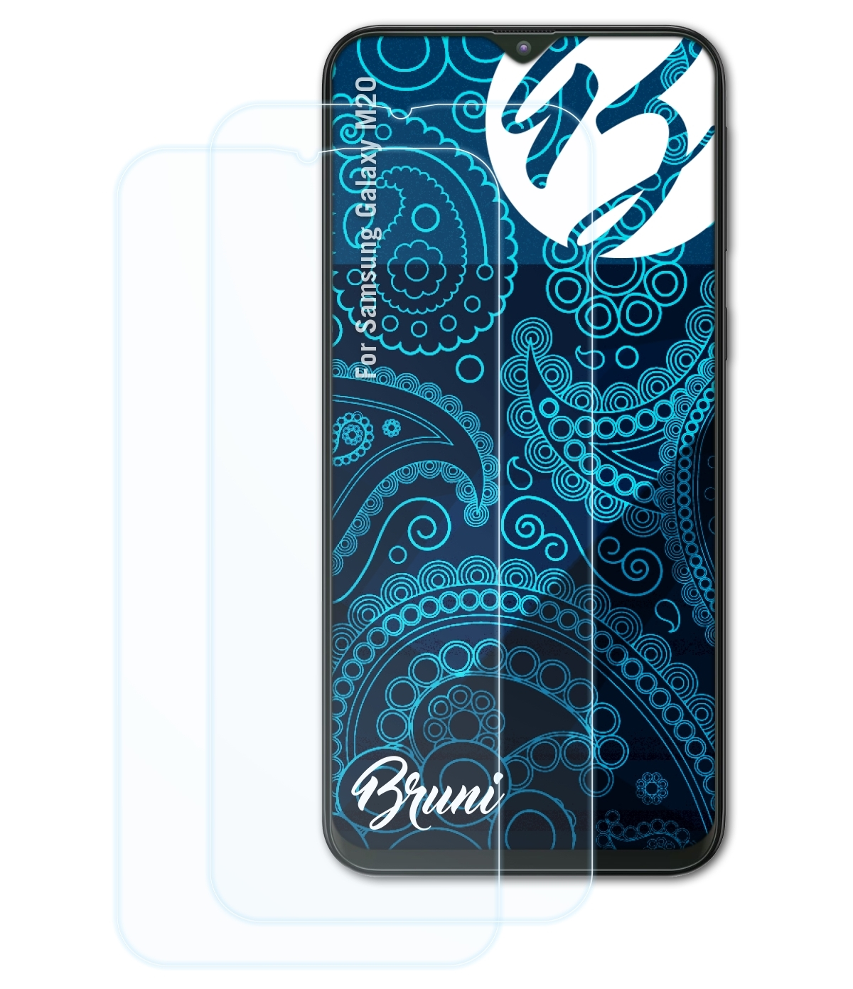 BRUNI 2x M20) Basics-Clear Galaxy Samsung Schutzfolie(für