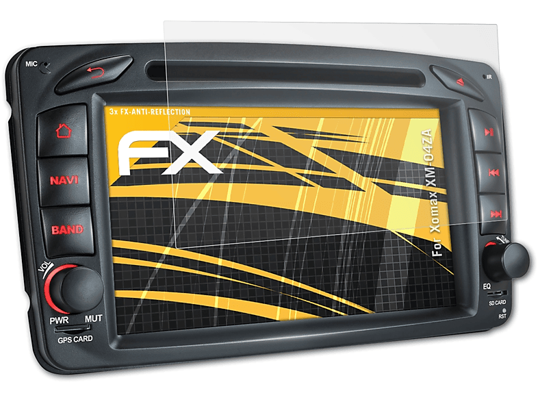 XM-04ZA) 3x ATFOLIX FX-Antireflex Xomax Displayschutz(für