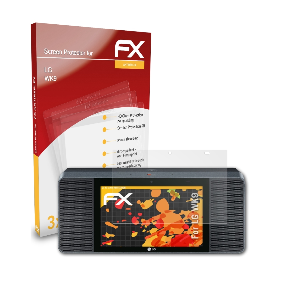 ATFOLIX 3x FX-Antireflex LG Displayschutz(für WK9)