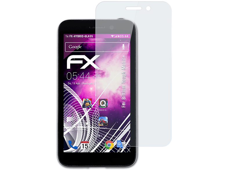 Mobile) ATFOLIX FX-Hybrid-Glass Schutzglas(für Tough Bittium