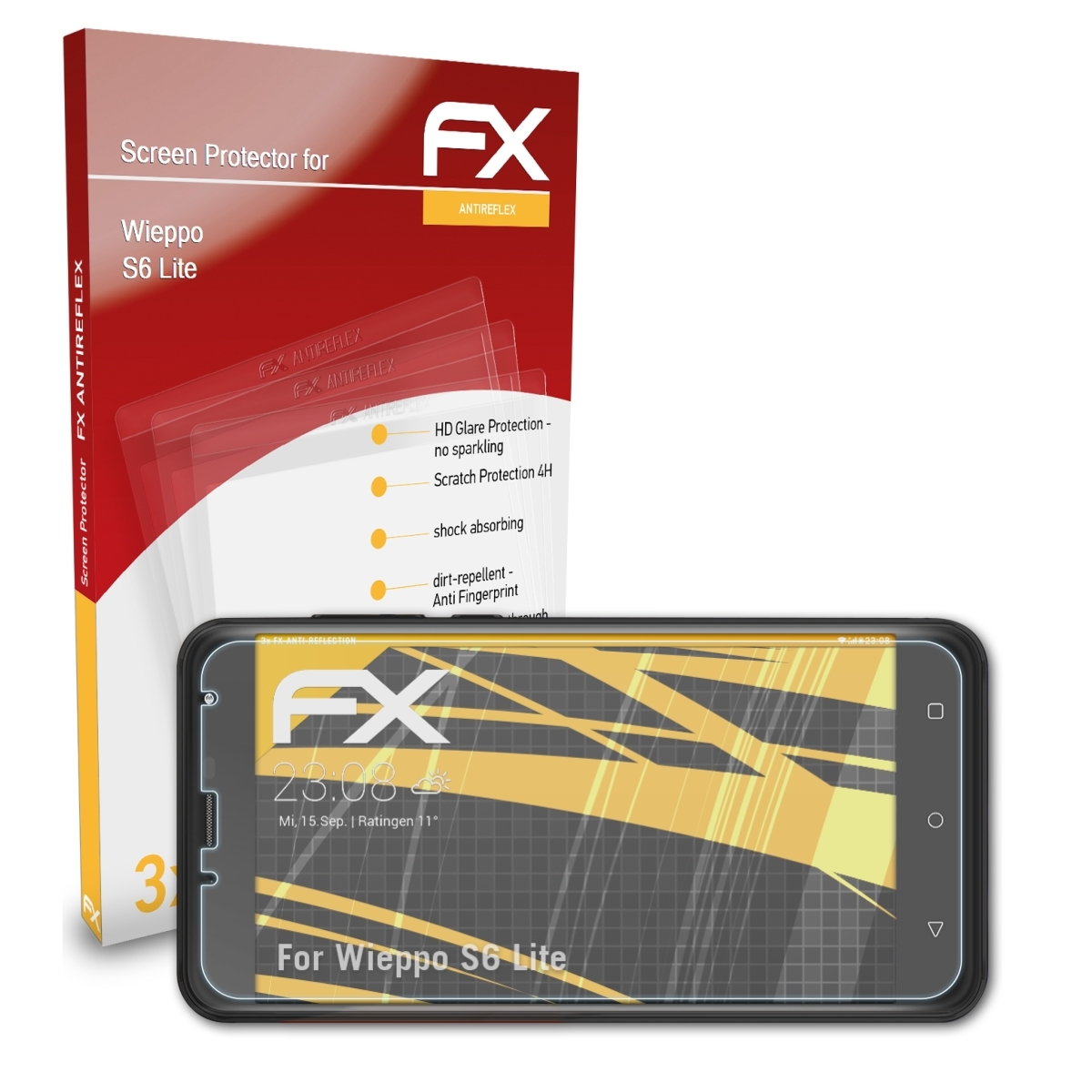 Displayschutz(für Wieppo ATFOLIX FX-Antireflex 3x S6 Lite)