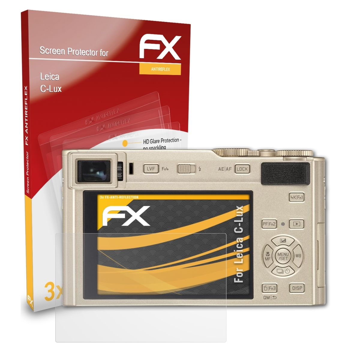 ATFOLIX 3x FX-Antireflex Displayschutz(für Leica C-Lux)