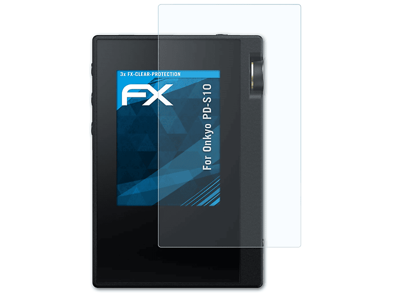 ATFOLIX 3x FX-Clear Displayschutz(für Onkyo PD-S10) | Schutzfolien & Schutzgläser