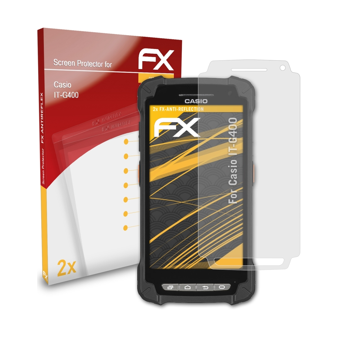 ATFOLIX 2x FX-Antireflex Casio Displayschutz(für IT-G400)
