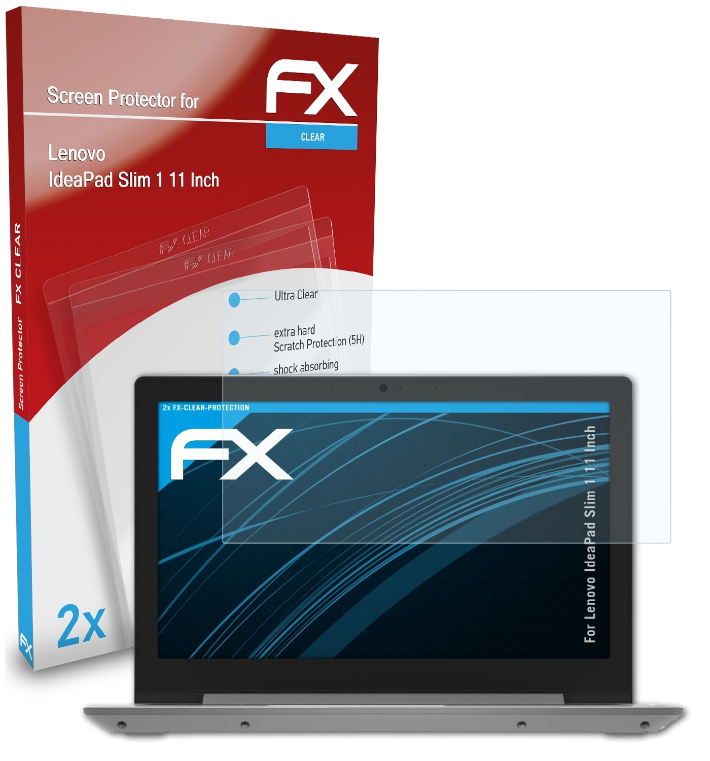 ATFOLIX 2x FX-Clear Inch)) 1 Slim Lenovo IdeaPad Displayschutz(für (11