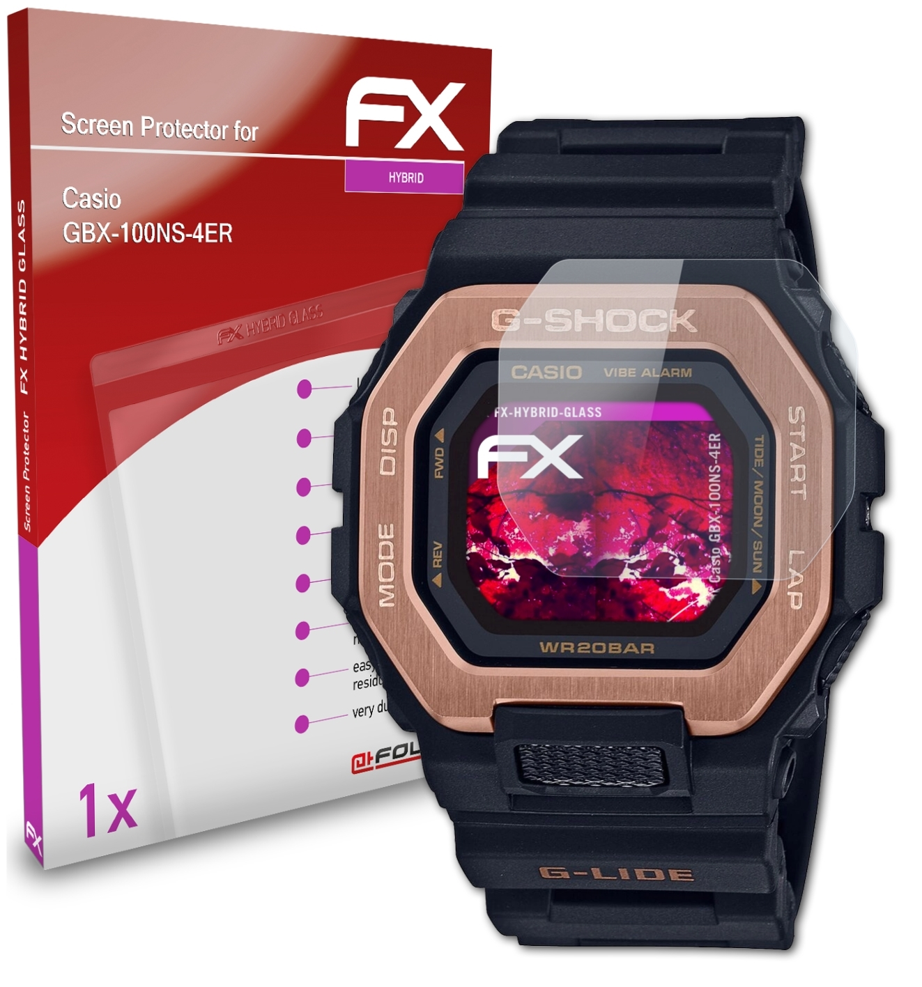 Casio Schutzglas(für FX-Hybrid-Glass ATFOLIX GBX-100NS-4ER)