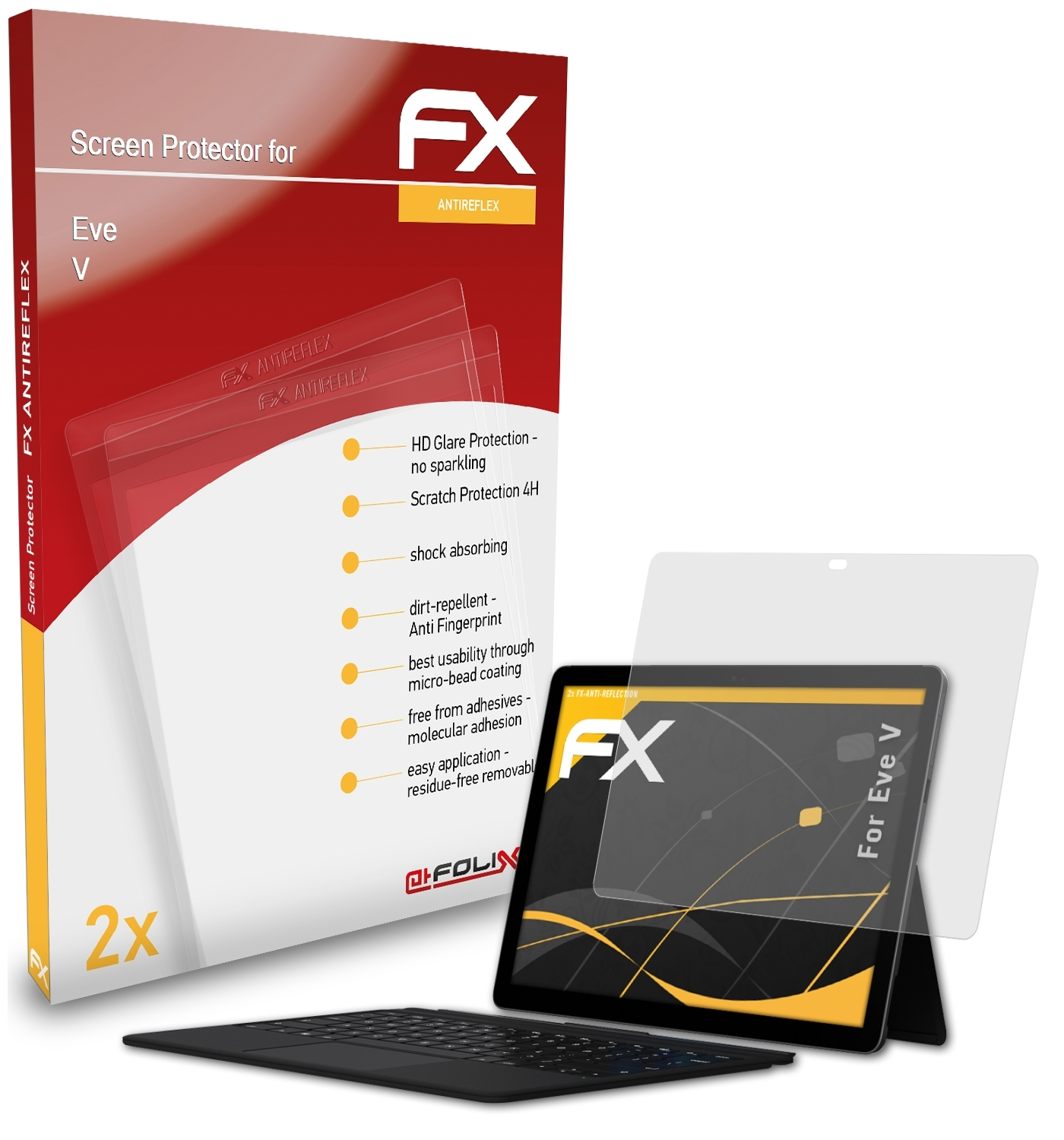 ATFOLIX 2x FX-Antireflex Displayschutz(für V) Eve