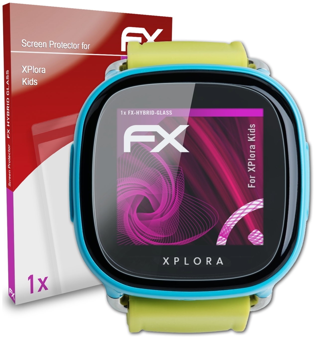ATFOLIX XPlora Kids) Schutzglas(für FX-Hybrid-Glass