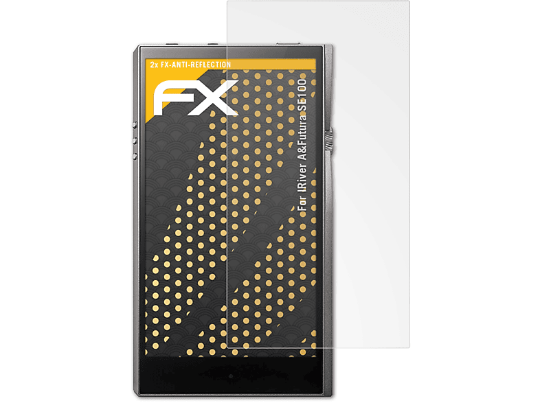 ATFOLIX 2x FX-Antireflex Displayschutz(für IRiver A&Futura SE100)