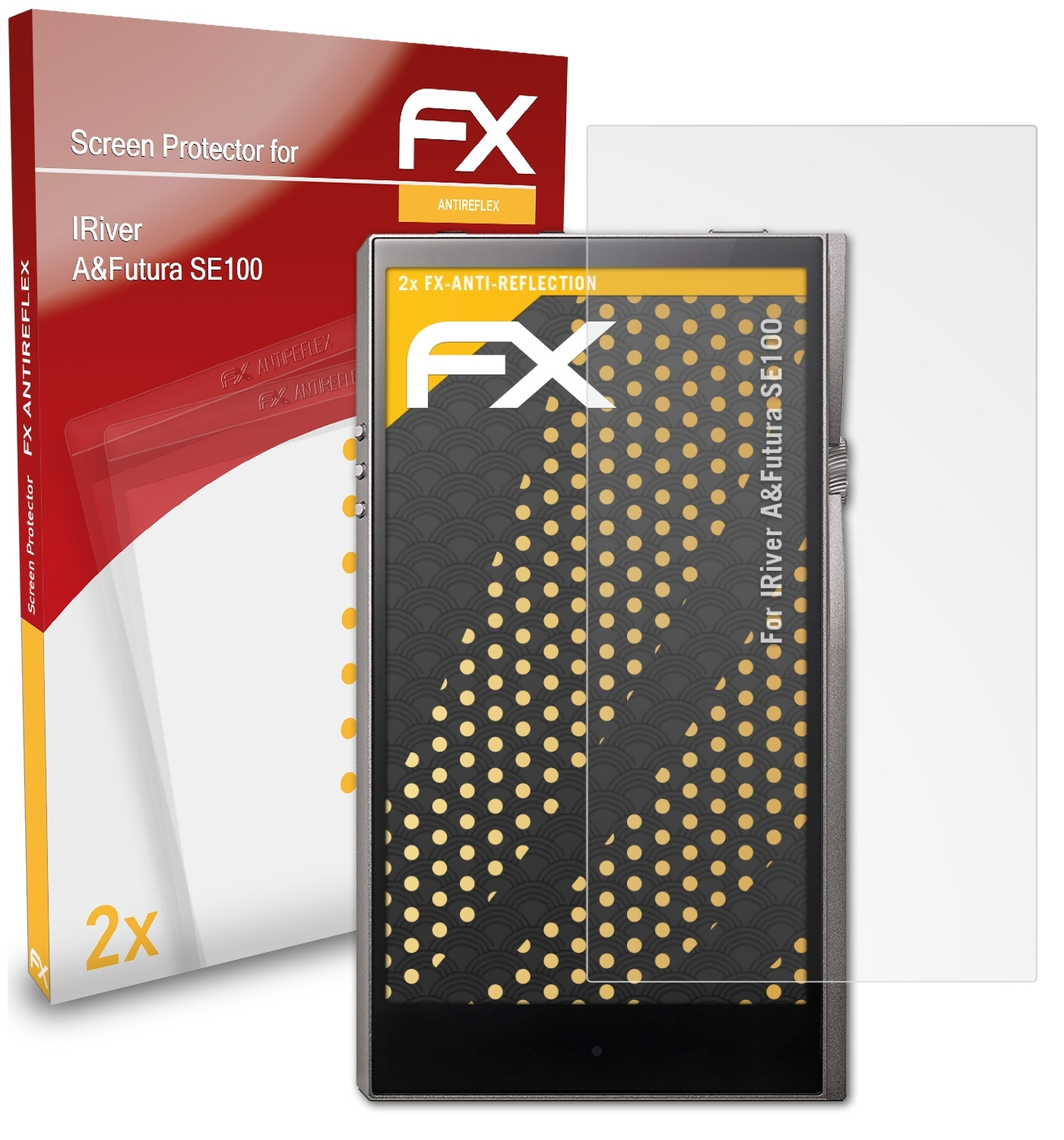 ATFOLIX 2x FX-Antireflex Displayschutz(für IRiver SE100) A&Futura