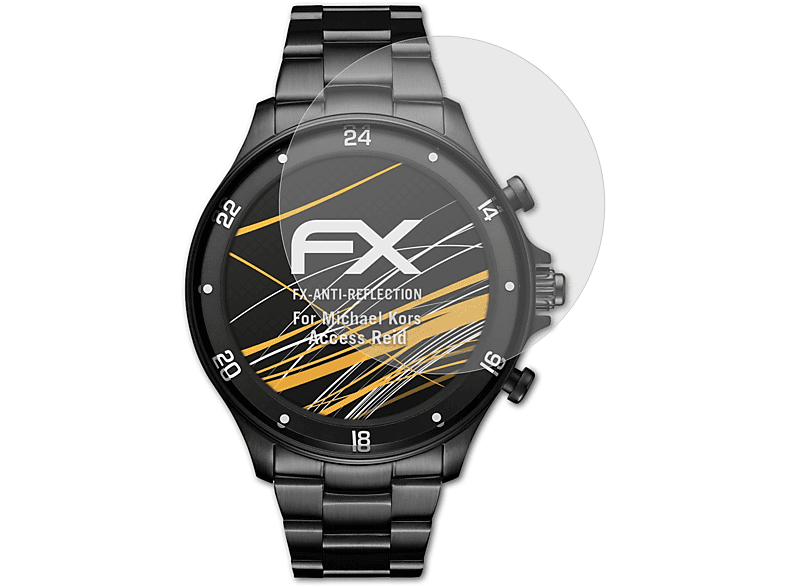 ATFOLIX 3x FX-Antireflex Displayschutz(für Michael Kors Access Reid)