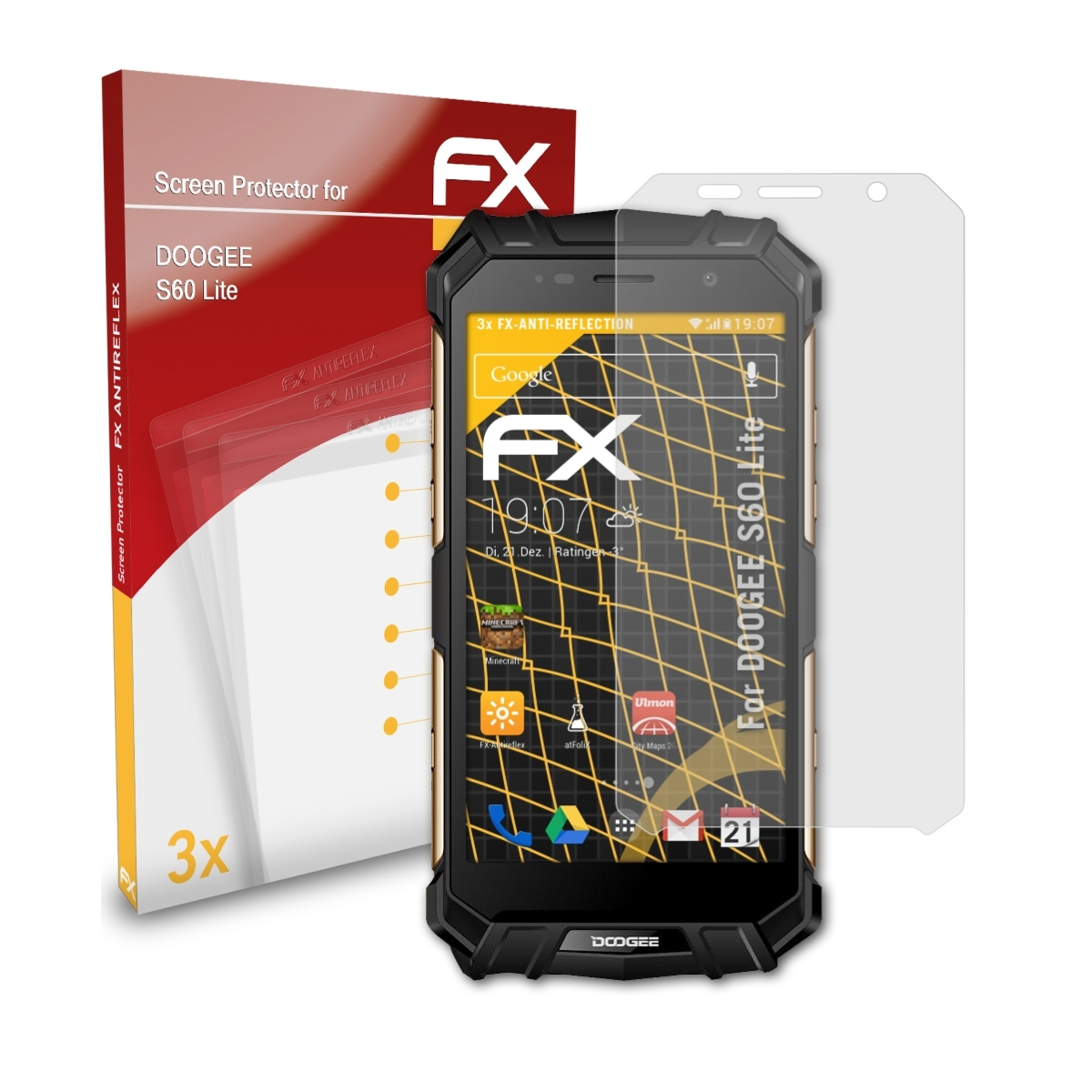 ATFOLIX 3x FX-Antireflex Displayschutz(für S60 Lite) Doogee