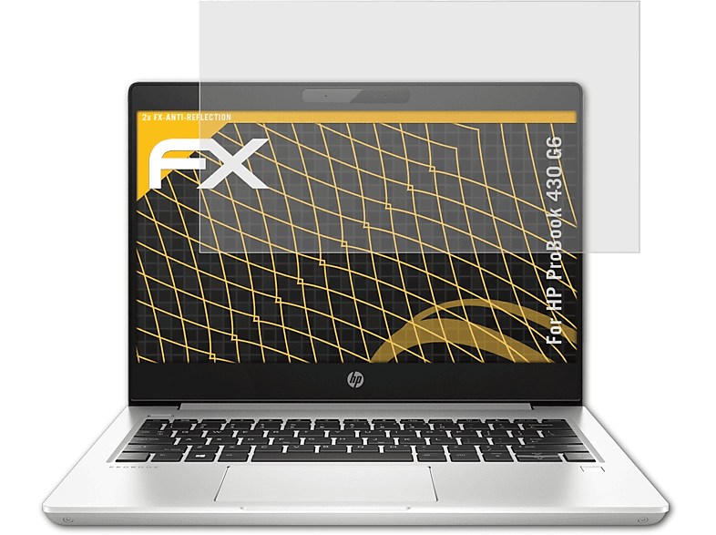 ATFOLIX 2x FX-Antireflex Displayschutz(für HP ProBook 430 G6)