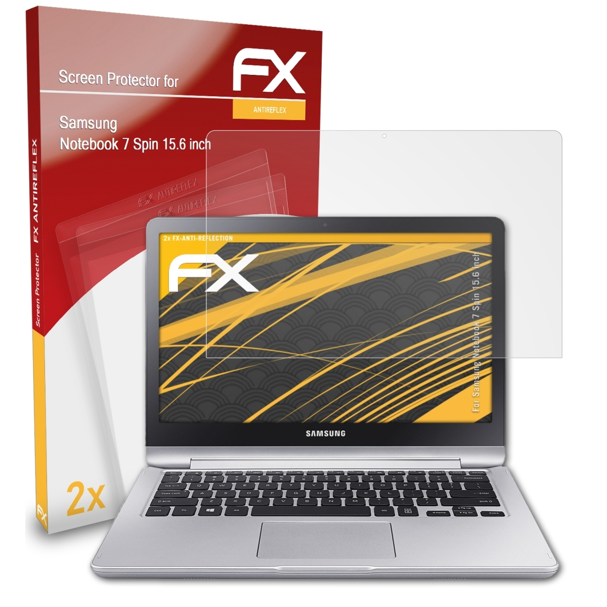 7 FX-Antireflex Samsung inch)) Displayschutz(für ATFOLIX 2x (15.6 Notebook Spin