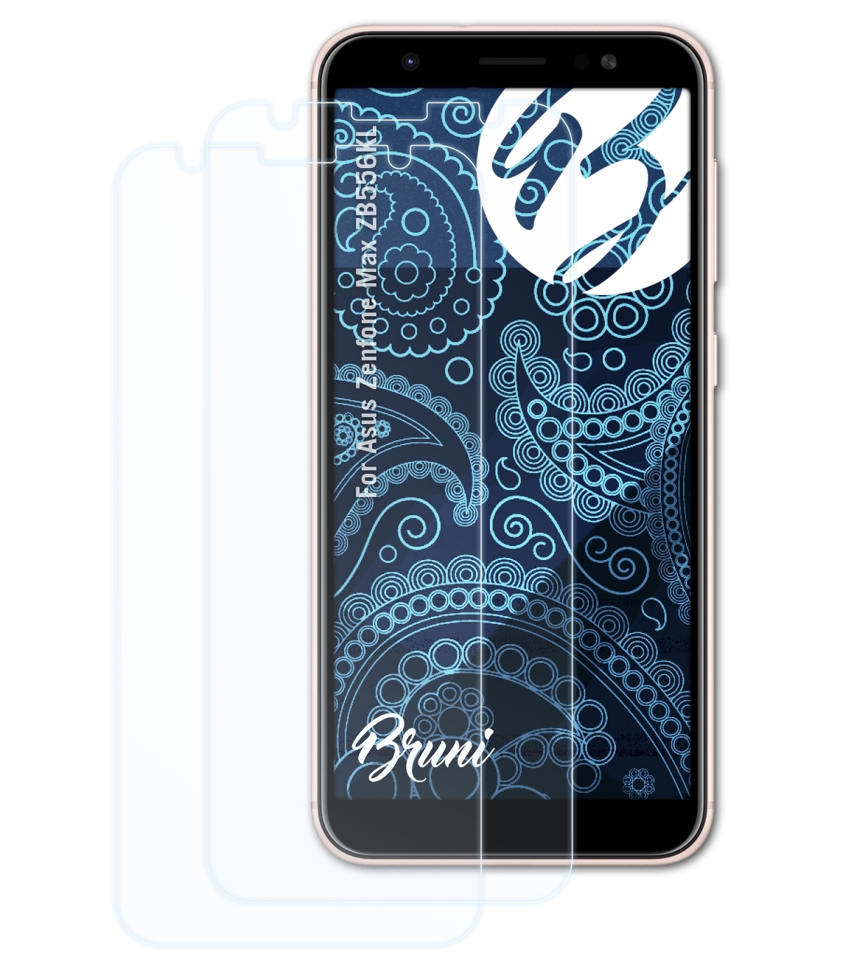 Schutzfolie(für (ZB556KL)) Basics-Clear Zenfone Max Asus 2x BRUNI