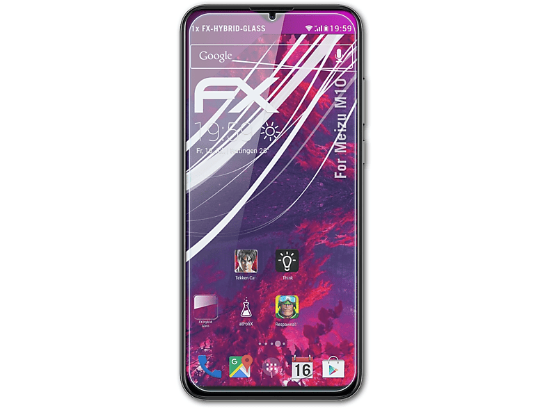 FX-Hybrid-Glass Meizu M10) ATFOLIX Schutzglas(für