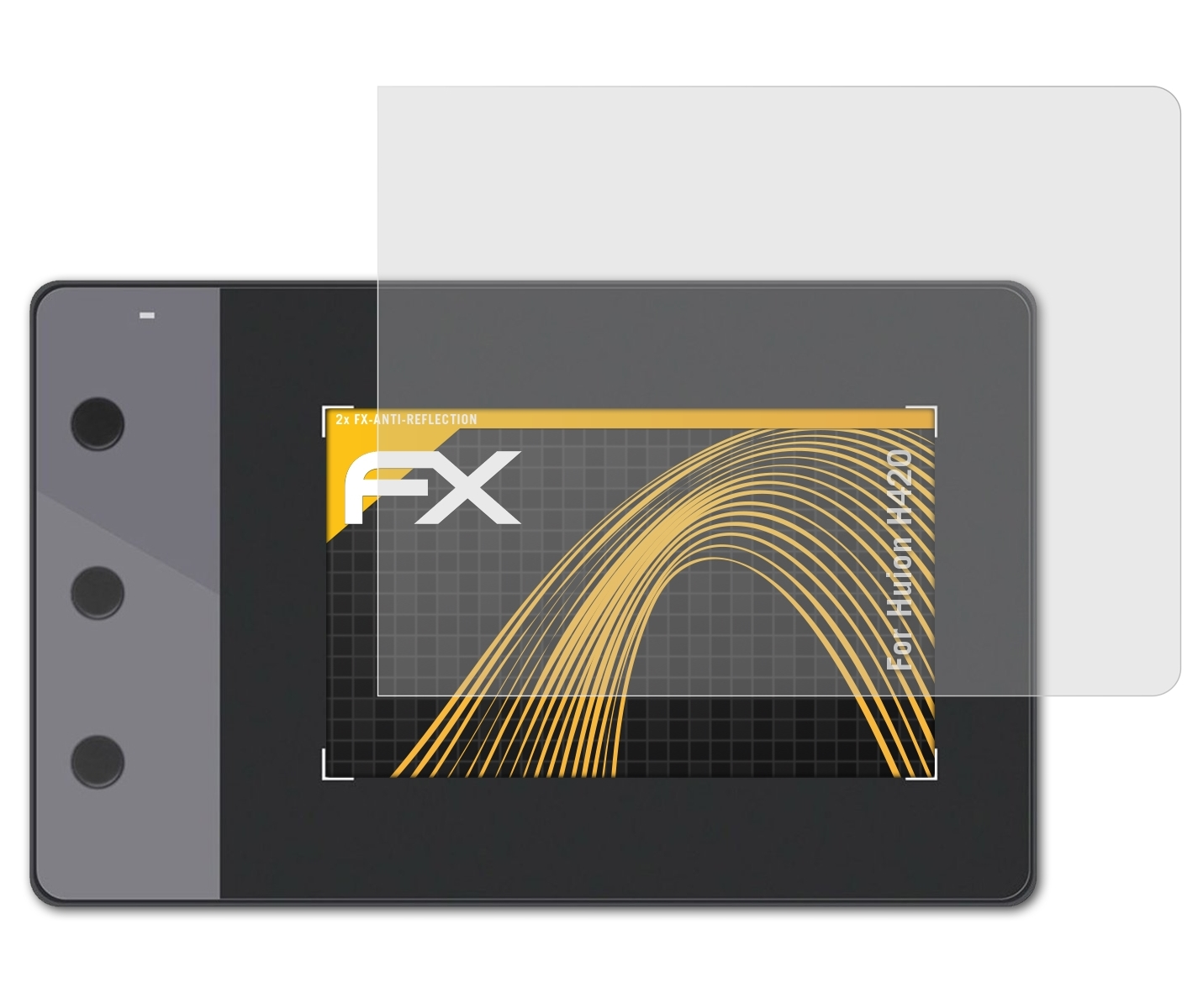 ATFOLIX 2x FX-Antireflex Displayschutz(für Huion H420)