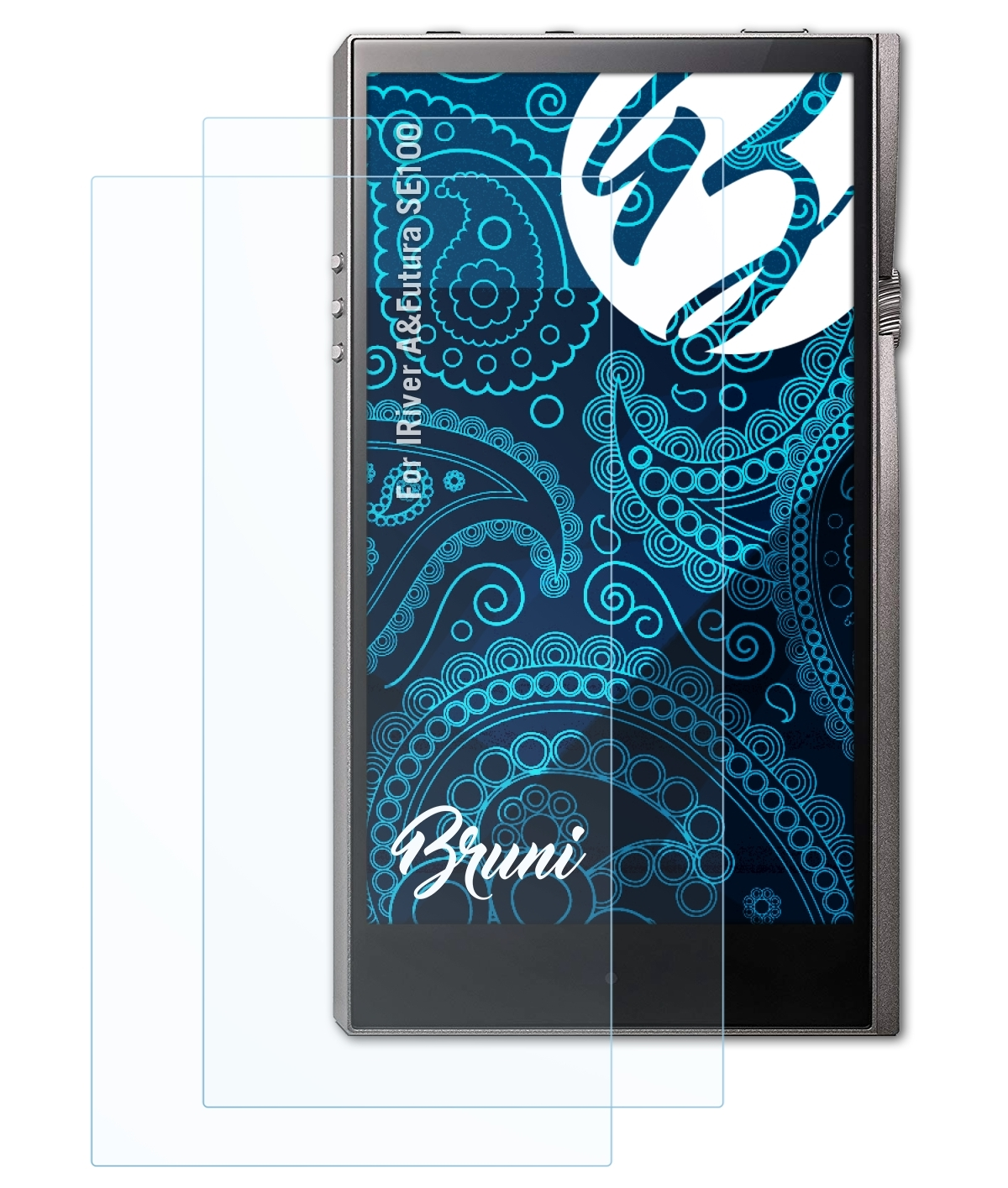 BRUNI 2x Basics-Clear Schutzfolie(für IRiver A&Futura SE100)