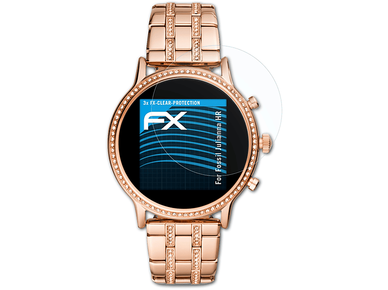 Fossil HR) FX-Clear Julianna Displayschutz(für 3x ATFOLIX