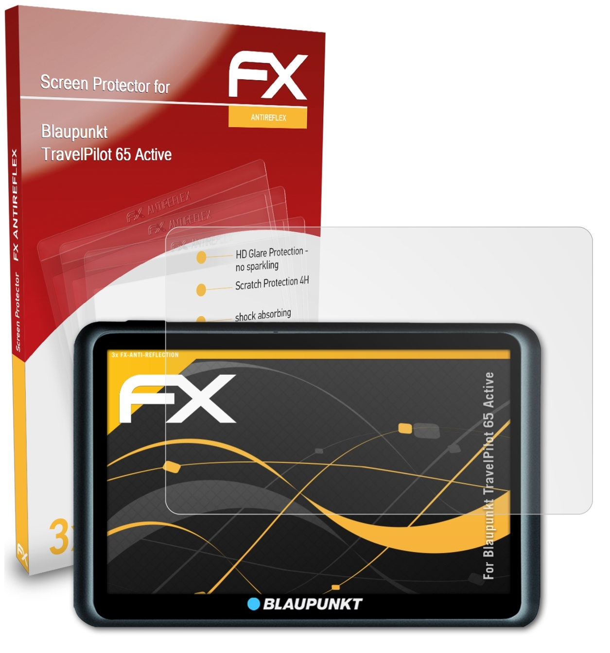 Displayschutz(für FX-Antireflex 3x Active) TravelPilot 65 Blaupunkt ATFOLIX