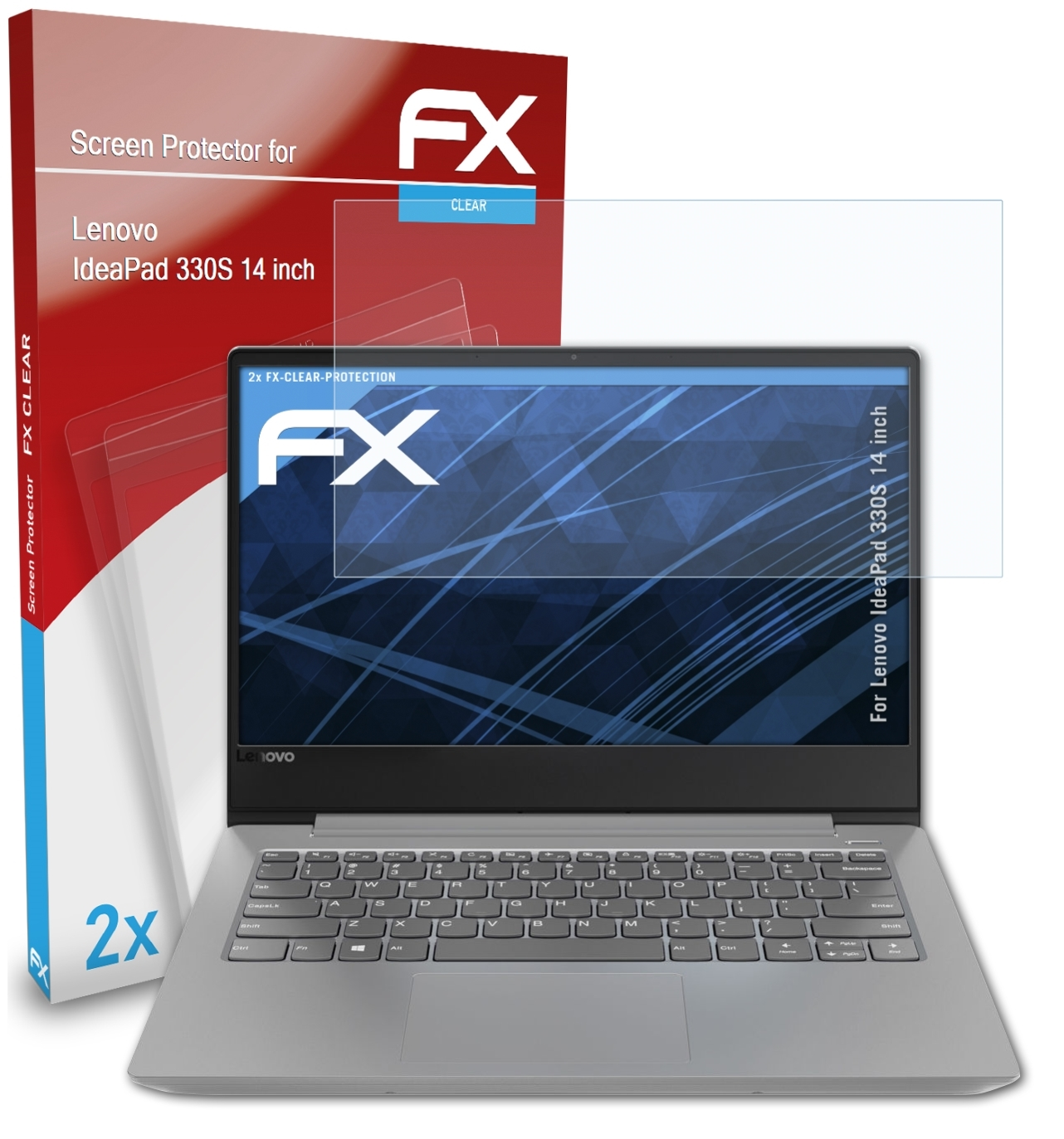 inch)) Displayschutz(für (14 IdeaPad FX-Clear ATFOLIX 2x Lenovo 330S