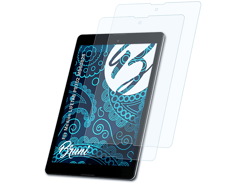 Dipos 2x Schutzfolie Klar Für Medion Lifetab P10606 - Displayschutz Made In Germany