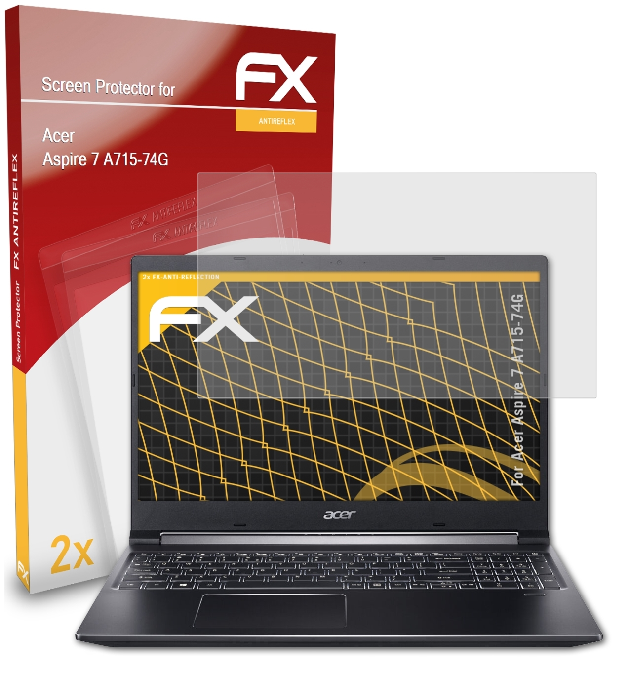 7 A715-74G) Acer Aspire Displayschutz(für ATFOLIX FX-Antireflex 2x