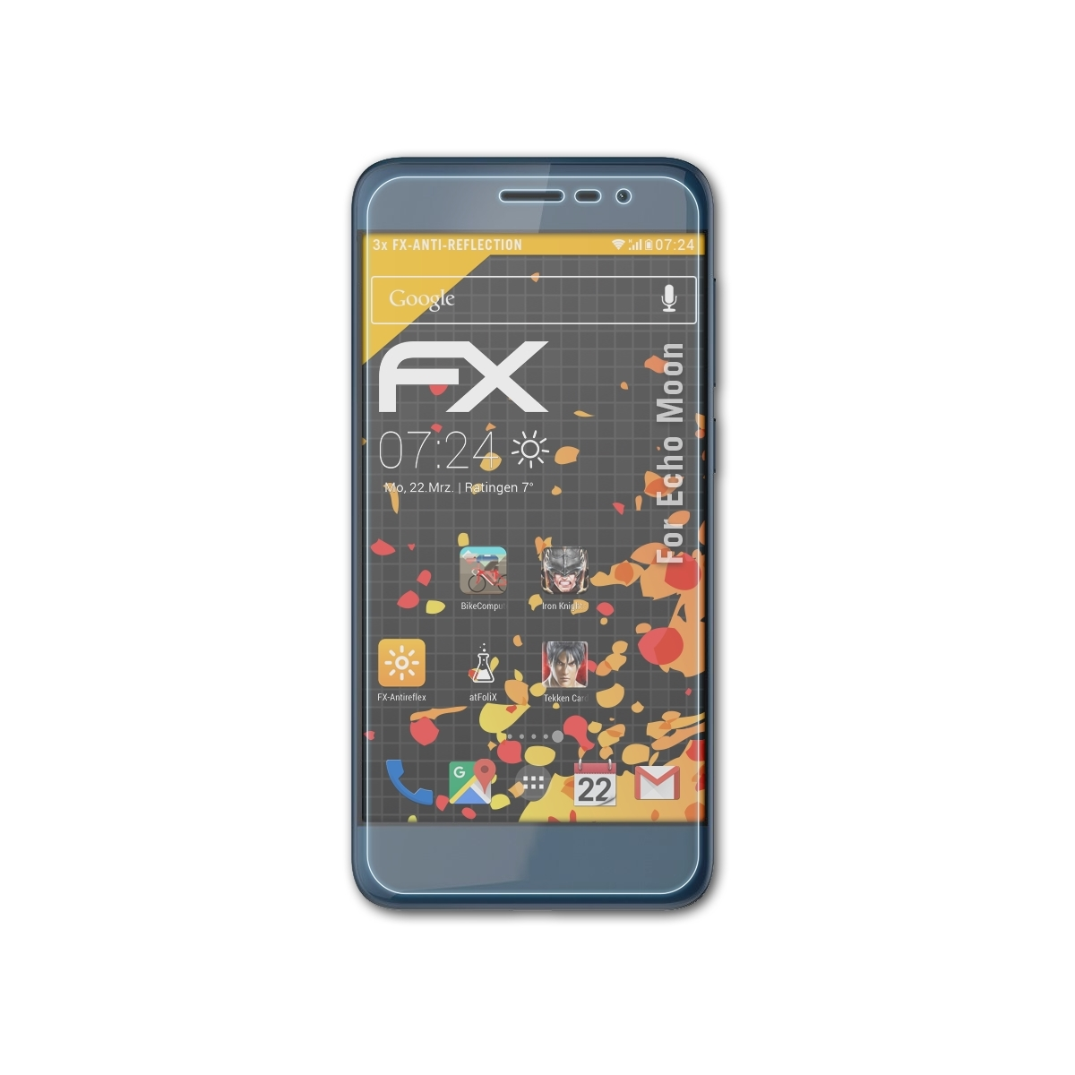 ATFOLIX 3x FX-Antireflex Displayschutz(für Echo Moon)