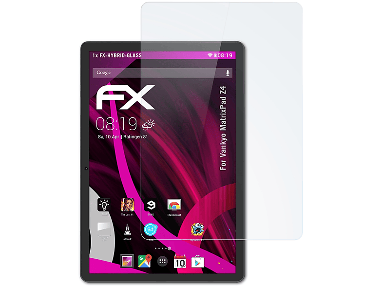 ATFOLIX FX-Hybrid-Glass Schutzglas(für MatrixPad Z4) Vankyo