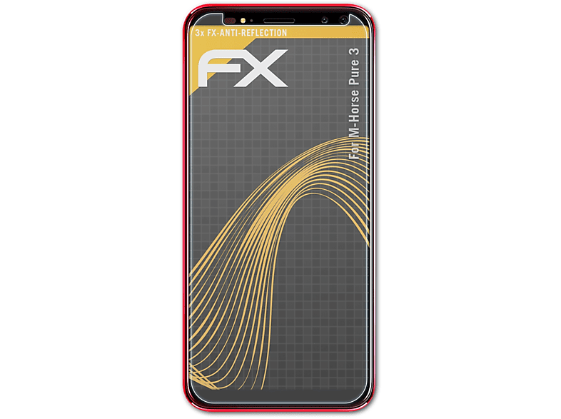 ATFOLIX 3x FX-Antireflex Displayschutz(für M-Horse Pure 3)