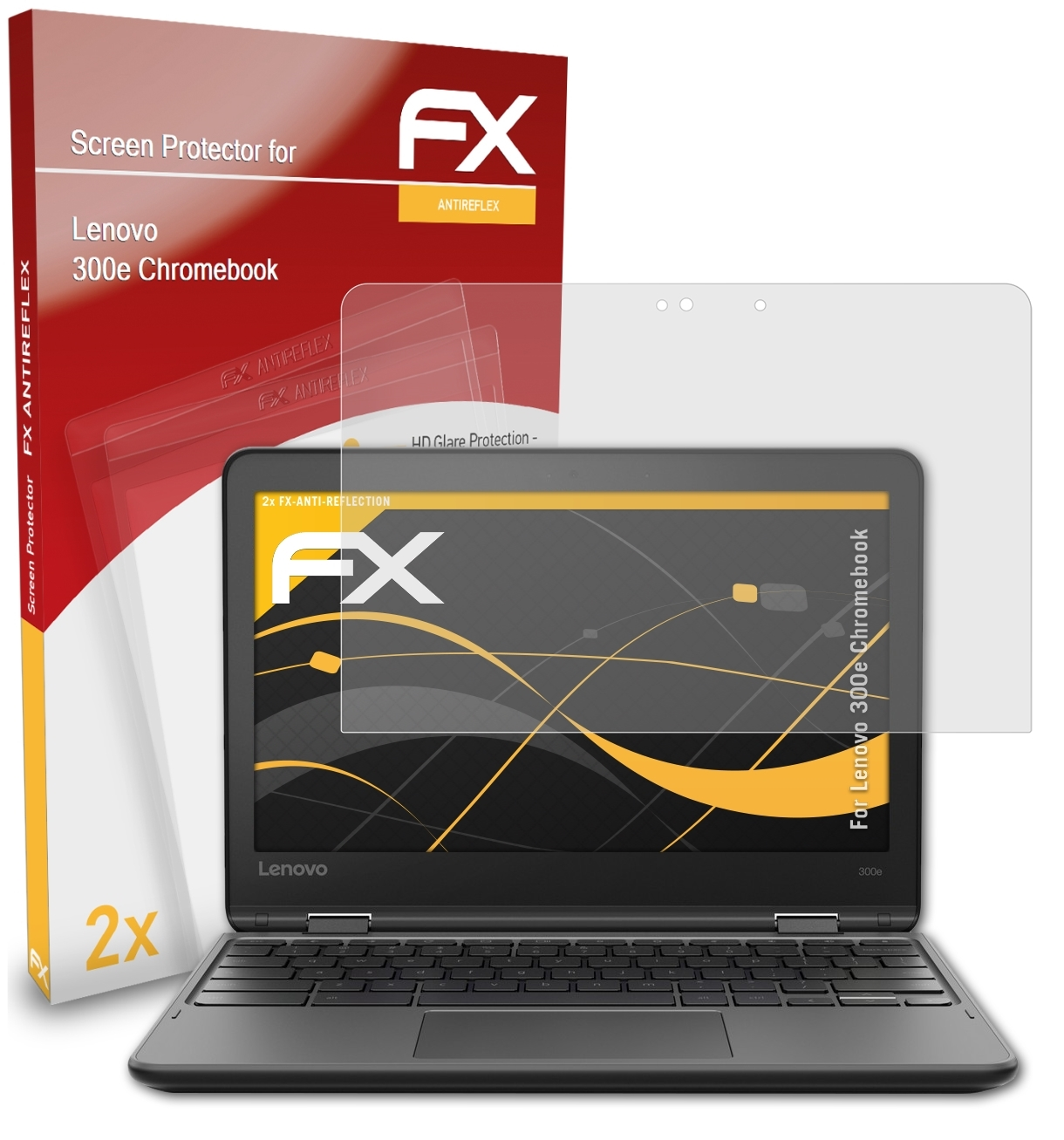 Lenovo Displayschutz(für ATFOLIX 300e Chromebook) FX-Antireflex 2x