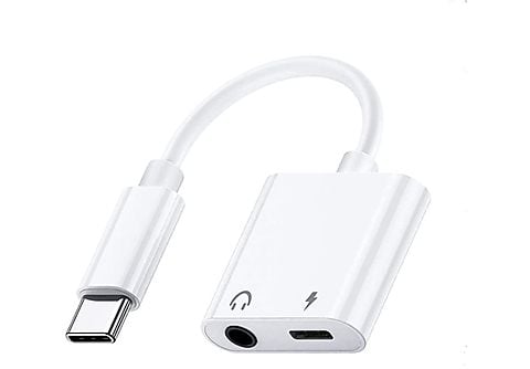 Adaptador de conector de auriculares USB tipo C a 3.5 mm y Carga  - ADA-TCJC SMARTEK