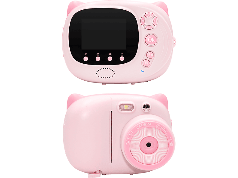 FINE LIFE PRO Pink Kinderkamera Kreative Sofortbildkamera