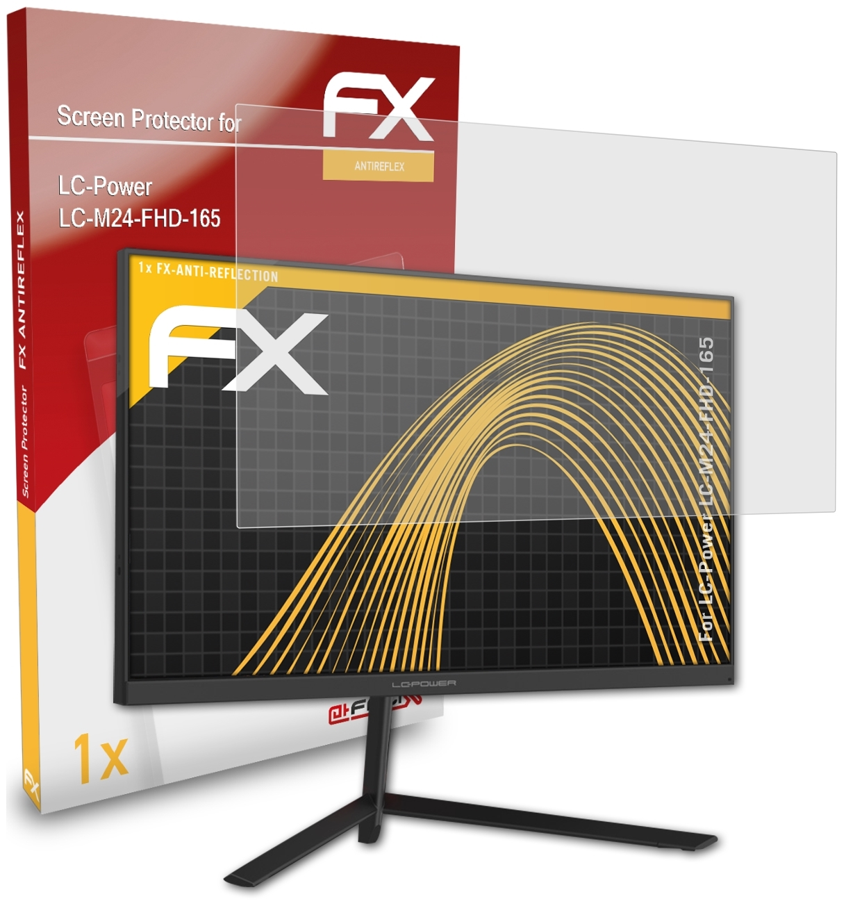 Displayschutz(für ATFOLIX LC-M24-FHD-165) FX-Antireflex LC-Power