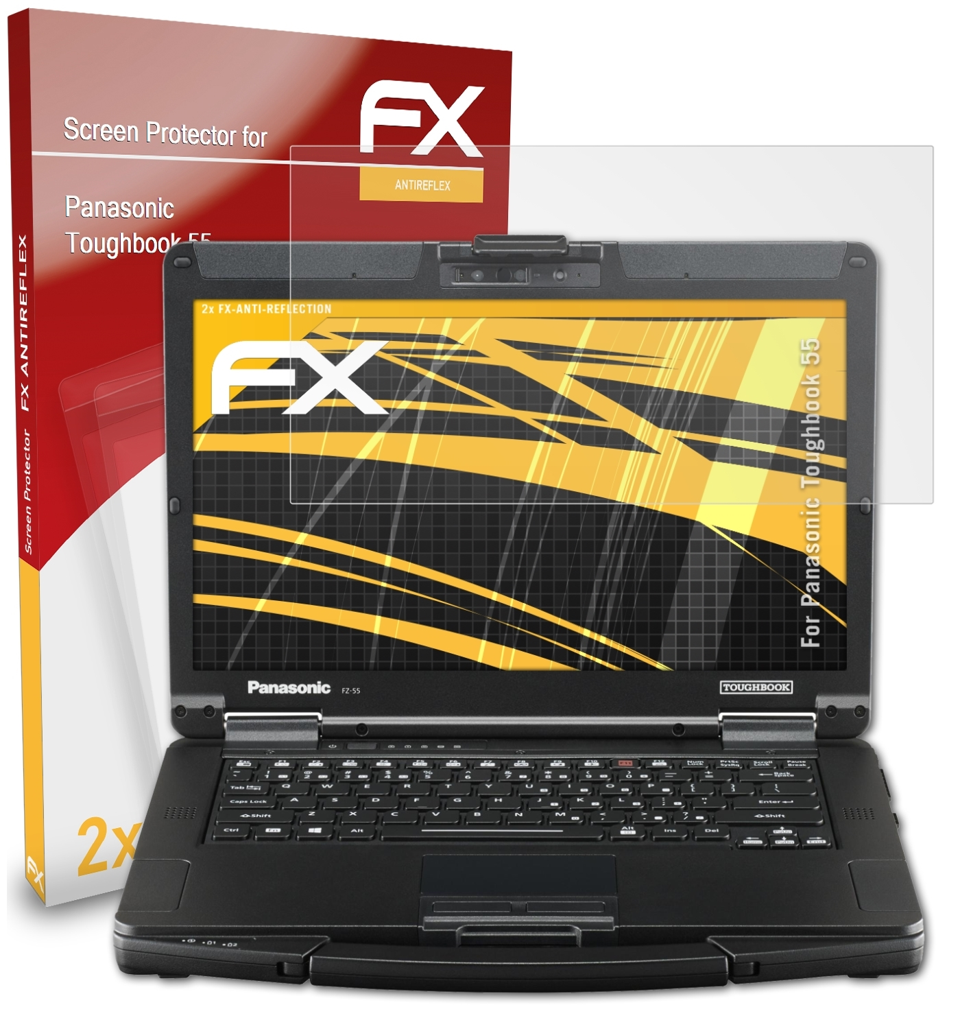 ATFOLIX 2x FX-Antireflex Displayschutz(für 55) Panasonic Toughbook